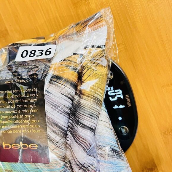 Bebe Alexis Sz M Mini Skater Dress Animal Print Tie Dye Fit Flare $139 NWT 0836 - Picture 15 of 15